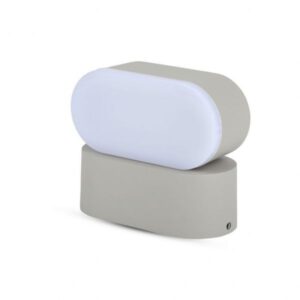 Applique 6w Orientabile Luce Natura Grigio IP65